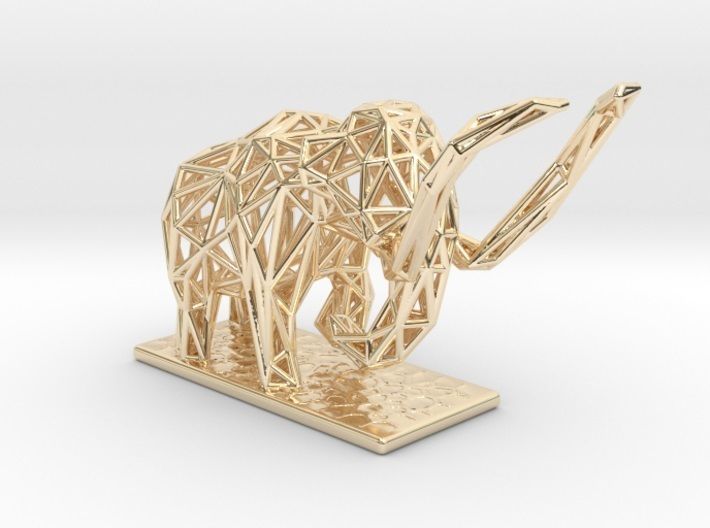 Mammoth elephant made out of wires 3D print model_35