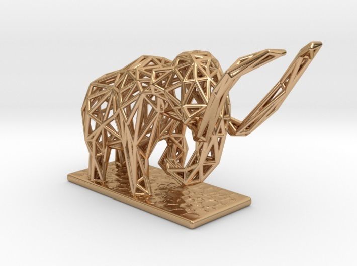 Mammoth elephant made out of wires 3D print model_29