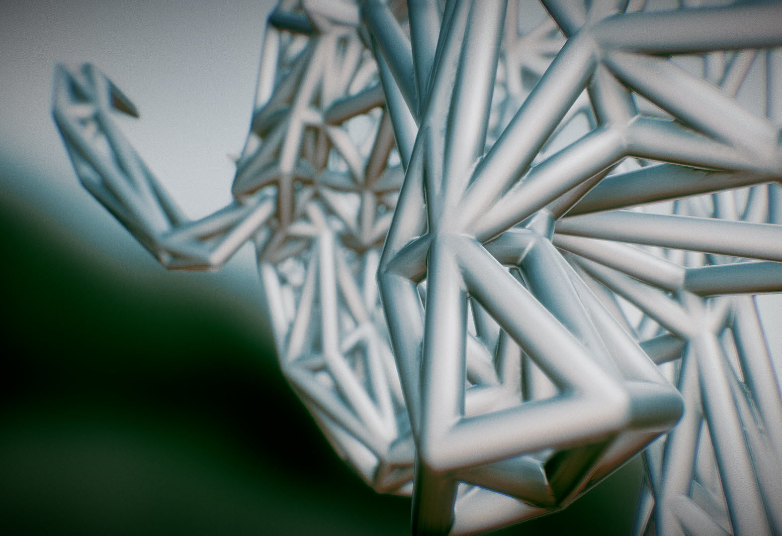 Mammoth elephant made out of wires 3D print model_6