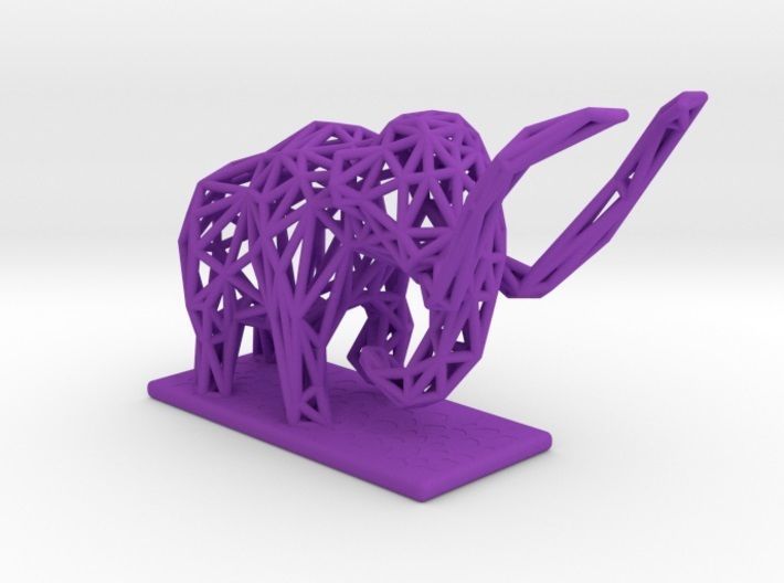 Mammoth elephant made out of wires 3D print model_19