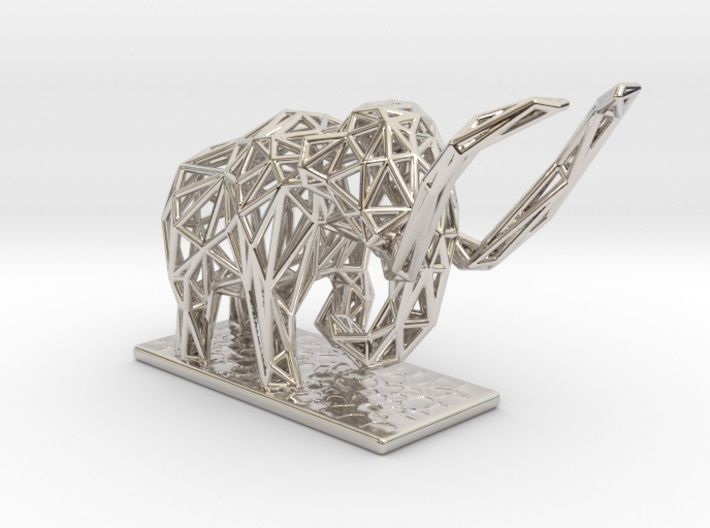 Mammoth elephant made out of wires 3D print model_32