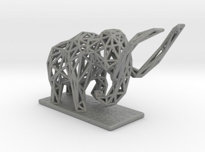 Mammoth elephant made out of wires 3D print model_37