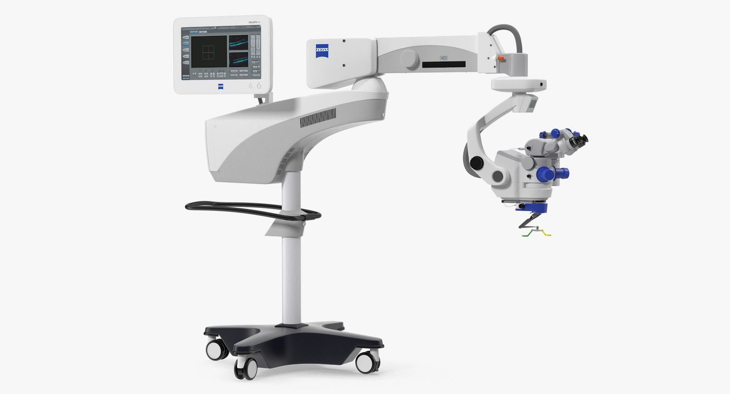 Surgical LED Microscope Zeiss Lumera700 3D model