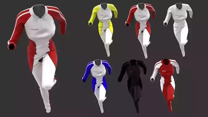 Female Sport Suit - 3D Marvelous Designer