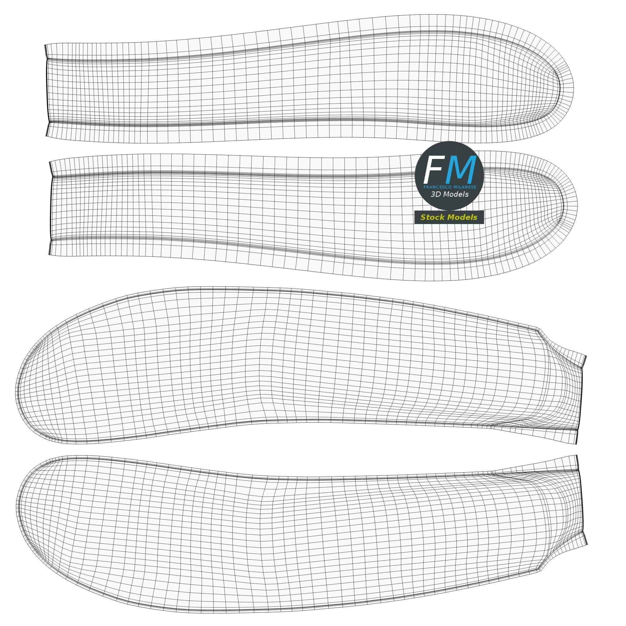 Kitchen knives 3D model_11