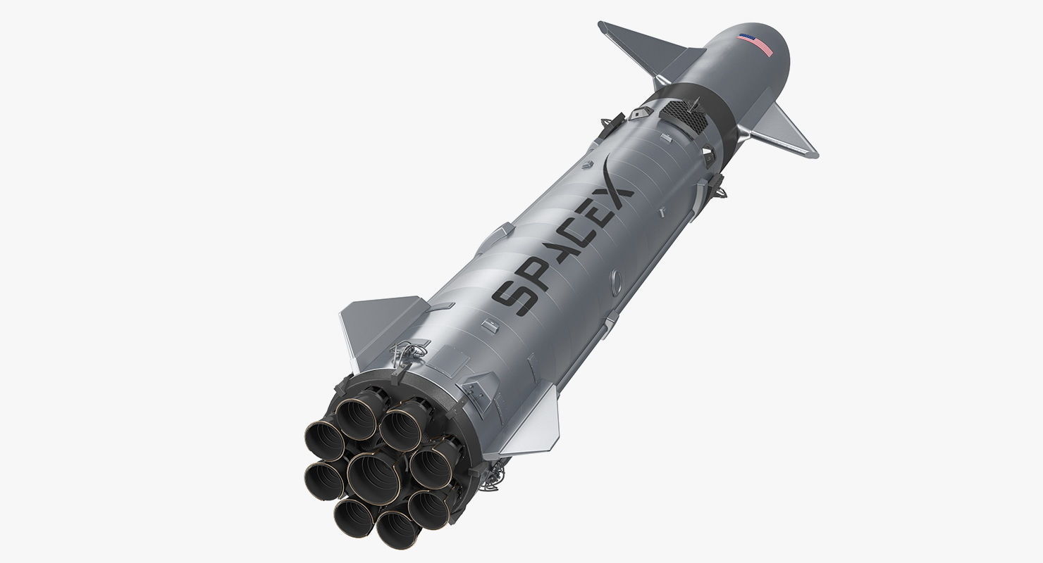 SpaceX Starship Heavy 3D model