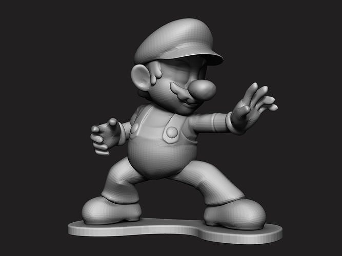 Super Mario Sculpt Figurine 3D print model