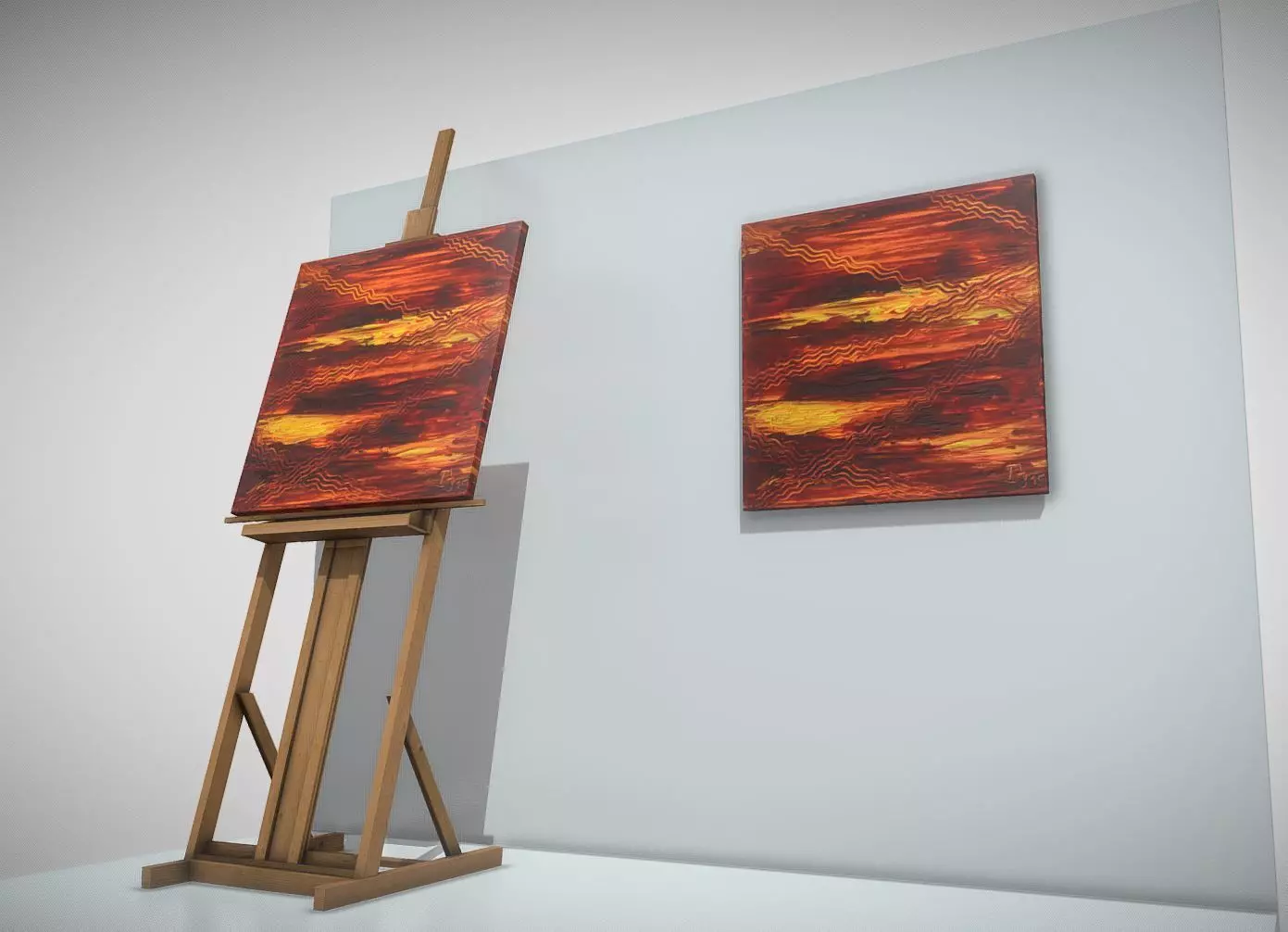 Ways - Oil Painting Low-poly 3D model