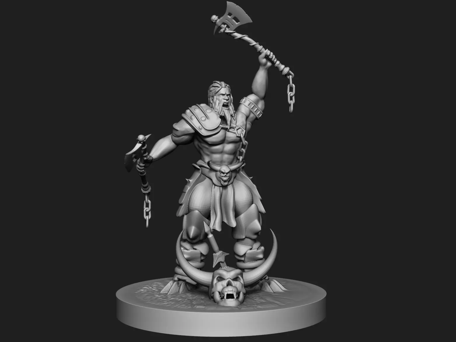Viking Sculpt Bust 3D Printing Figurine 3D print model