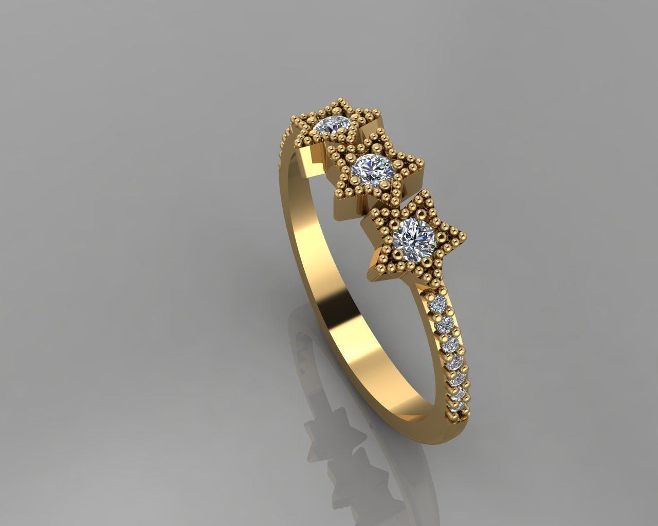 GC GOLD T64- Diamond gold 3D print model_1