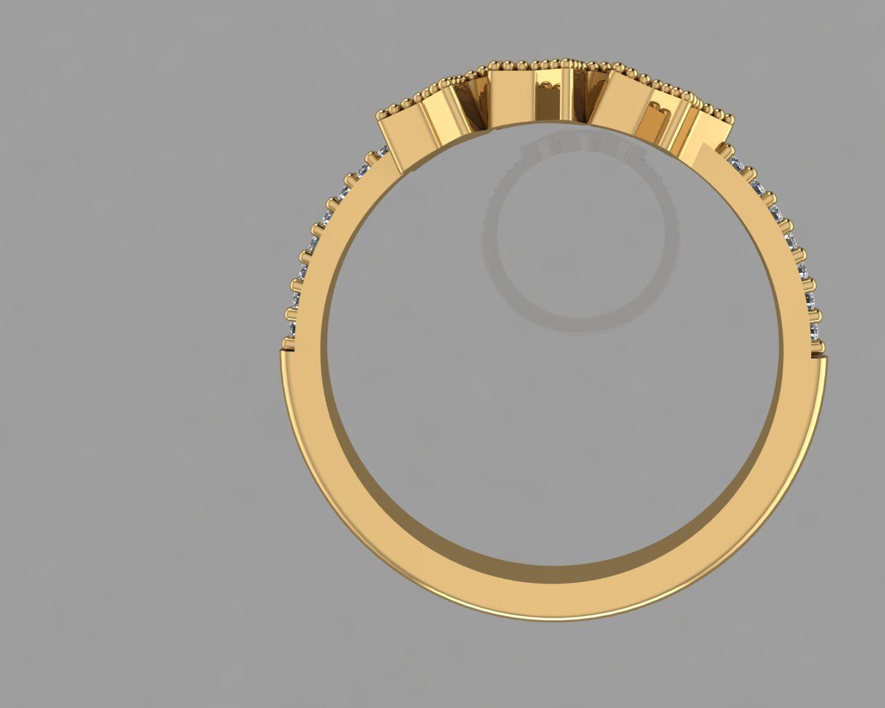 GC GOLD T64- Diamond gold 3D print model_4