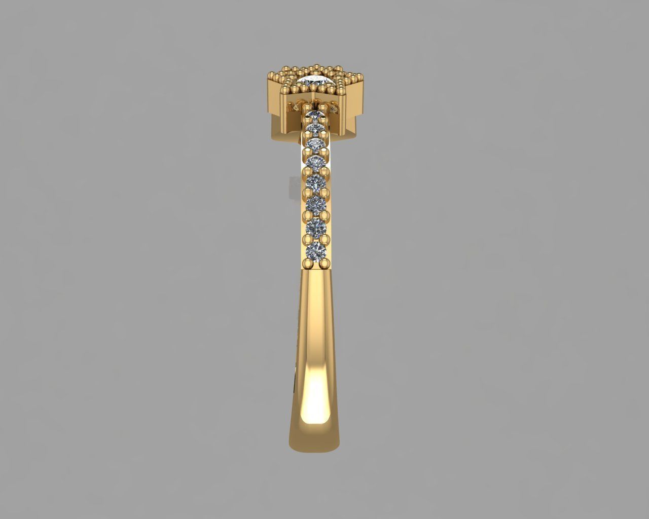 GC GOLD T64- Diamond gold 3D print model_3