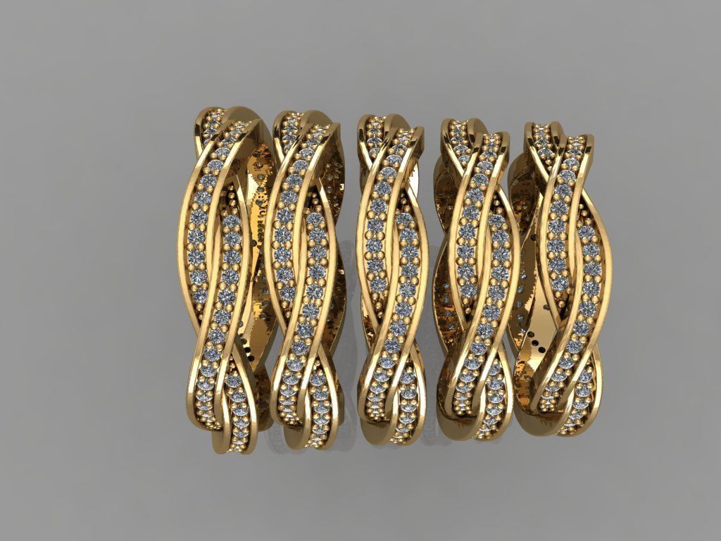 GC GOLD T66- Diamond gold 3D print model_3