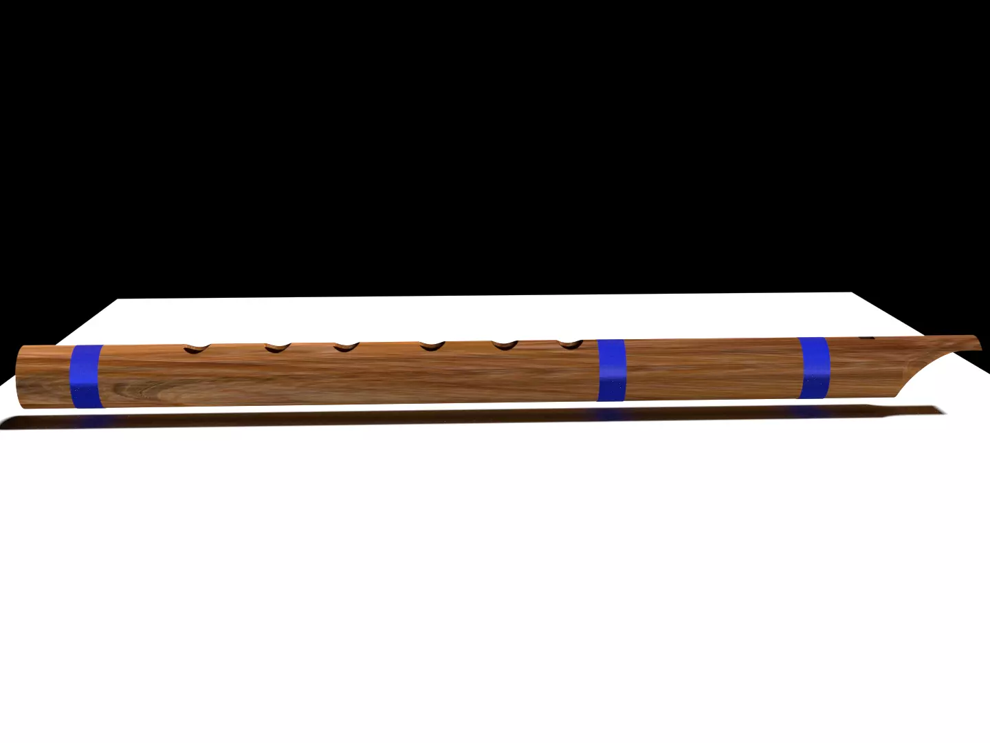 Wooden Flute 3D model_0