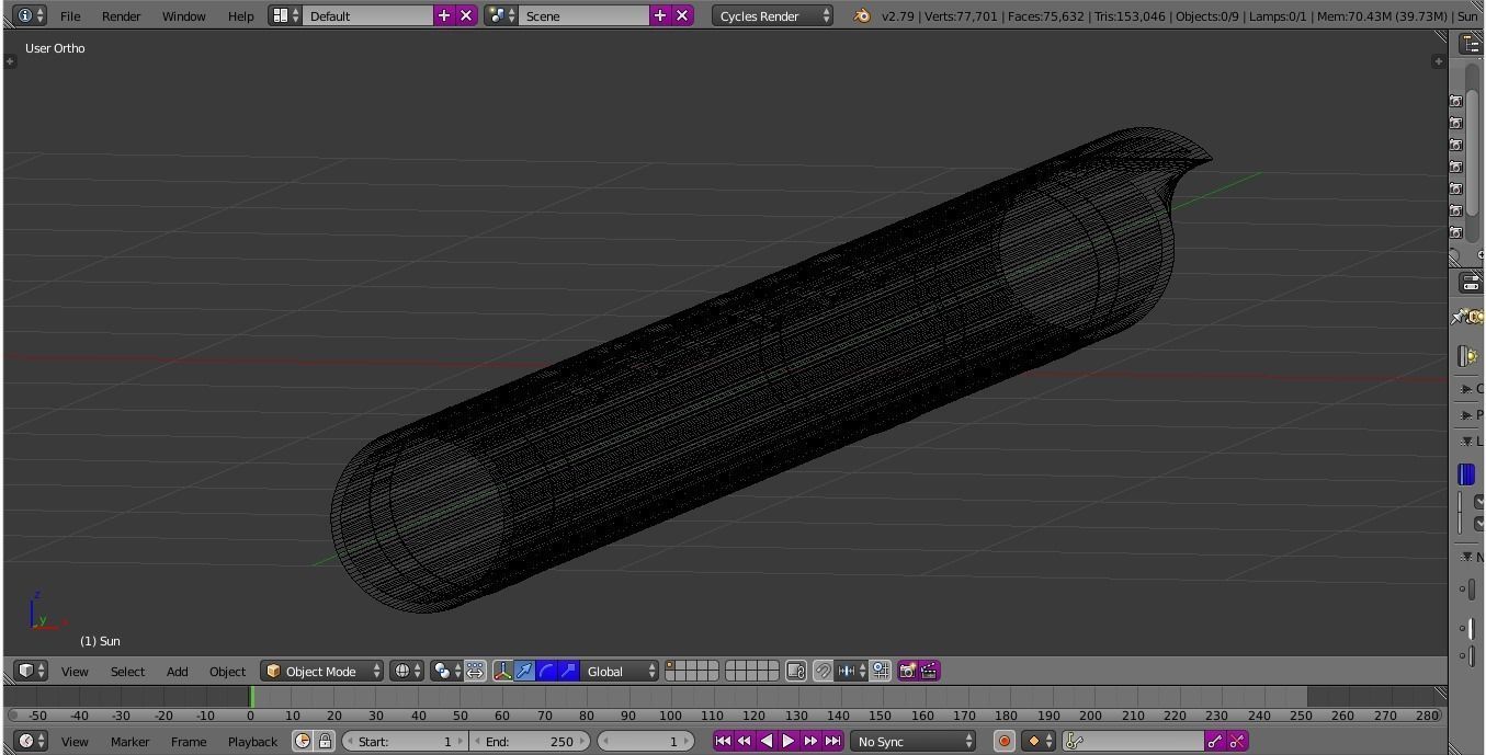 Wooden Flute 3D model_5