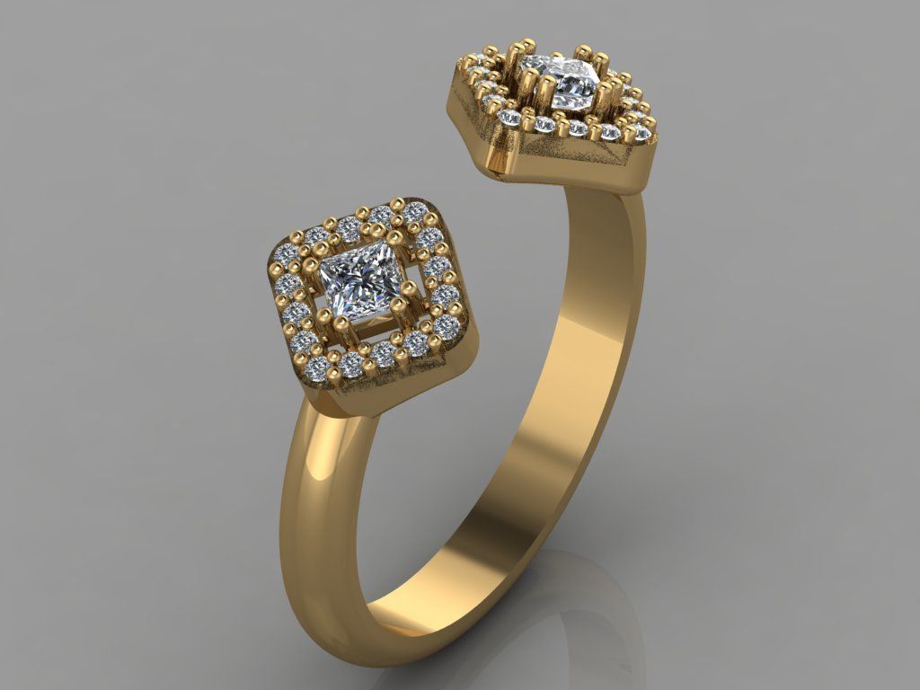 GC GOLD T67- Diamond gold 3D print model_1