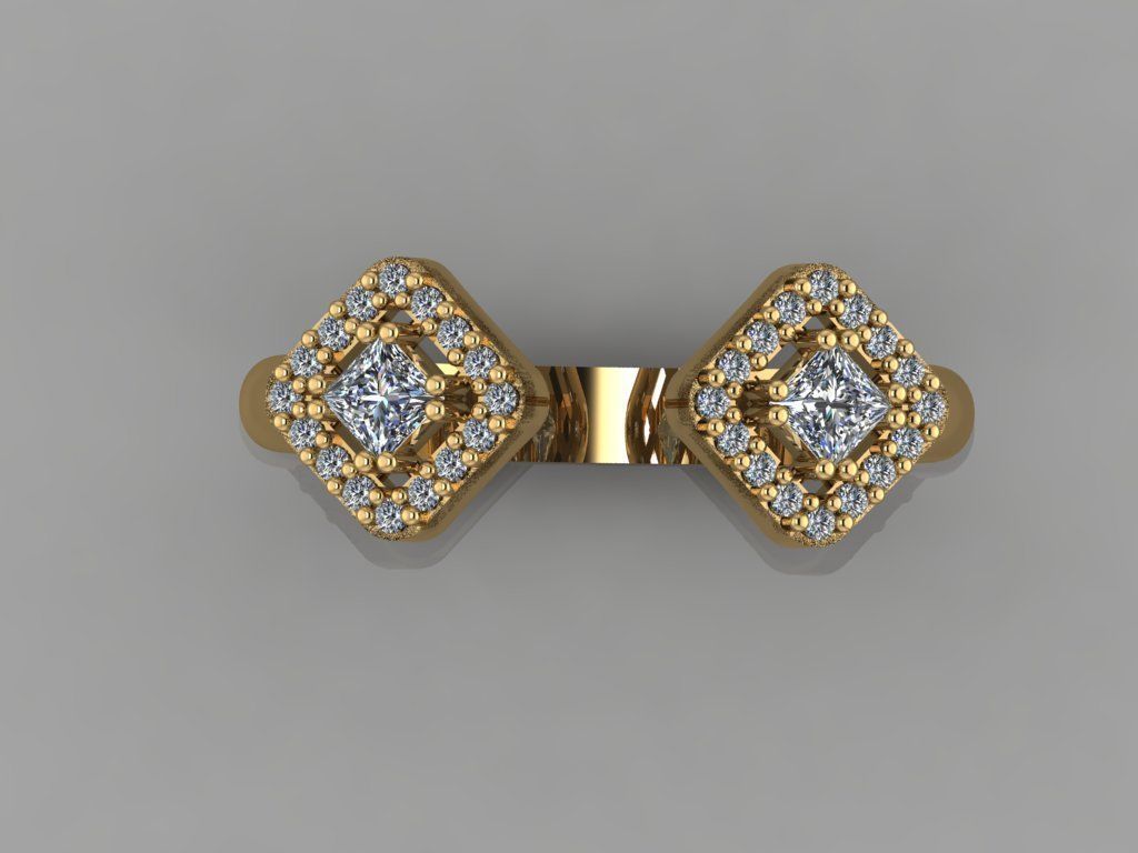 GC GOLD T67- Diamond gold 3D print model_2