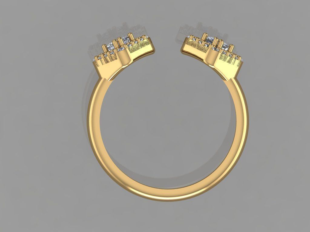 GC GOLD T67- Diamond gold 3D print model_4