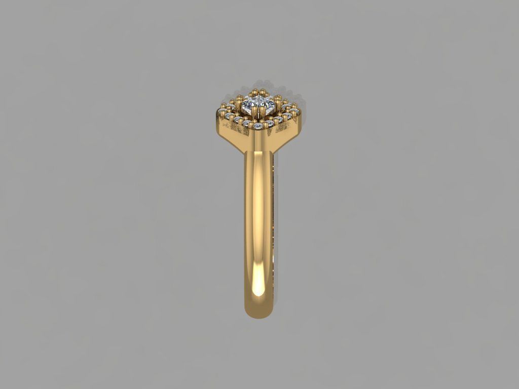 GC GOLD T67- Diamond gold 3D print model_3