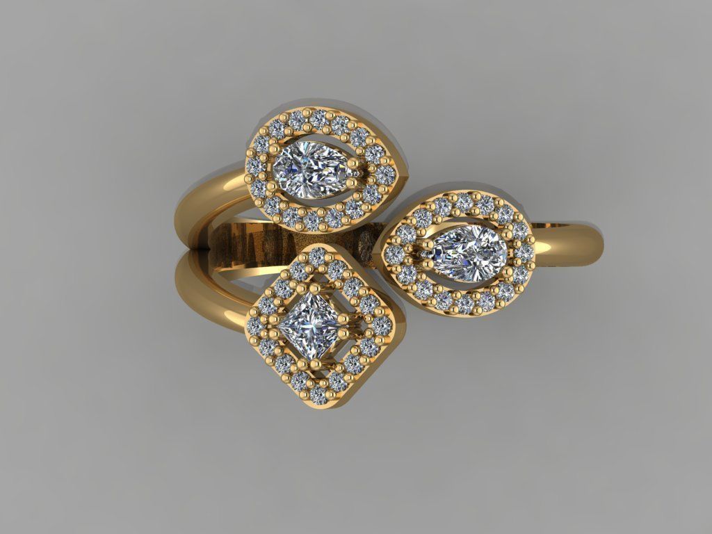 GC GOLD T69- Diamond gold 3D print model_2