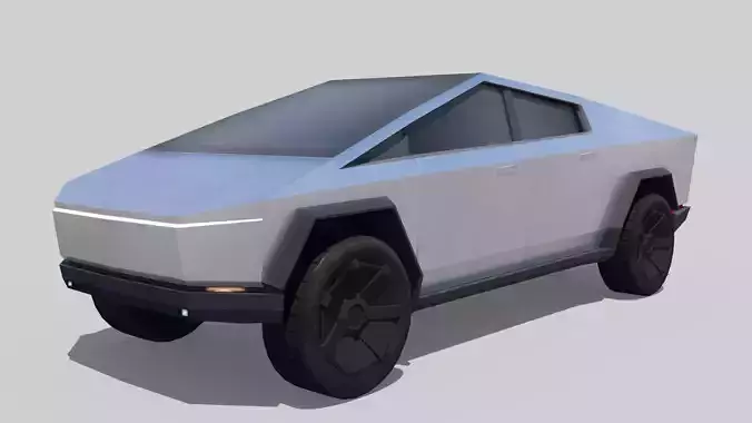 Tesla Cybertruck  Low-poly 3D model