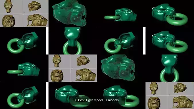 3 Best Tiger model 3D Model Collection