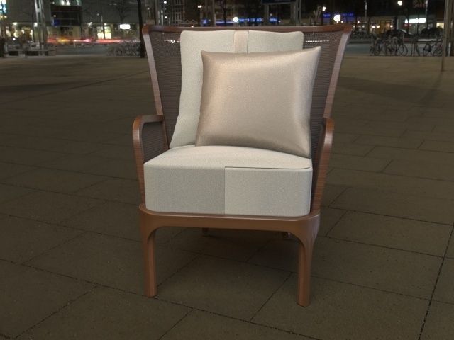 Rattan Ro Chair 3D model_2