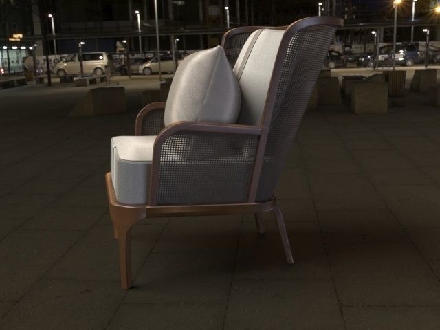 Rattan Ro Chair 3D model_3