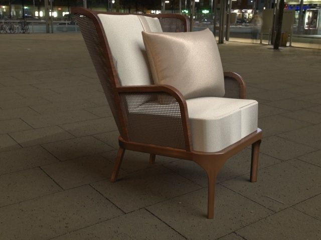 Rattan Ro Chair 3D model_5