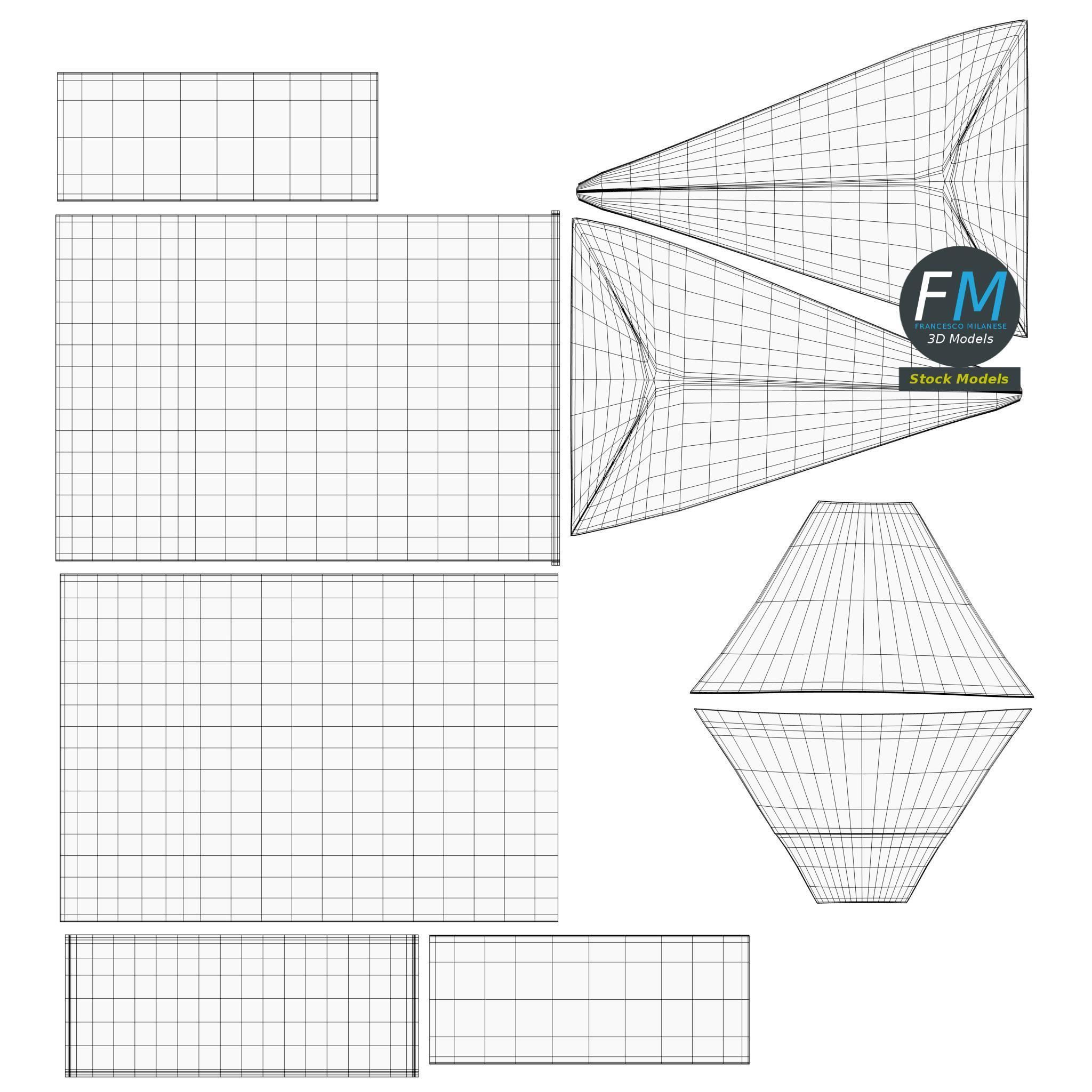 Small gift paper bag 3D model_11