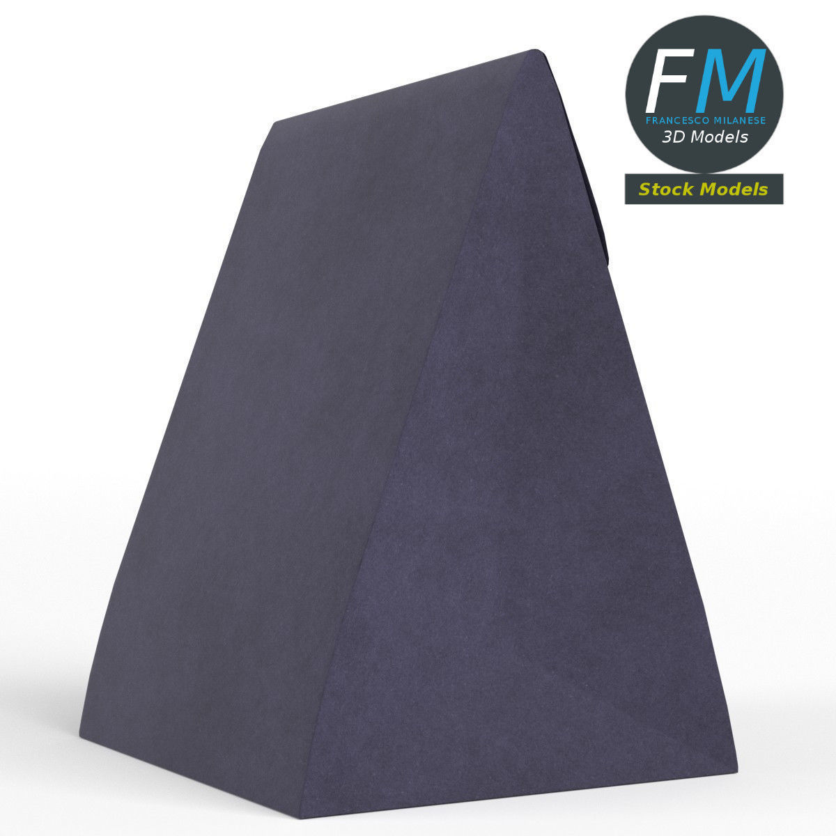 Small gift paper bag 3D model_4