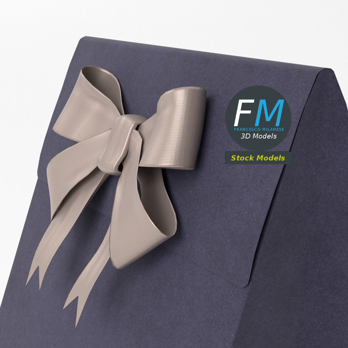 Small gift paper bag 3D model_5