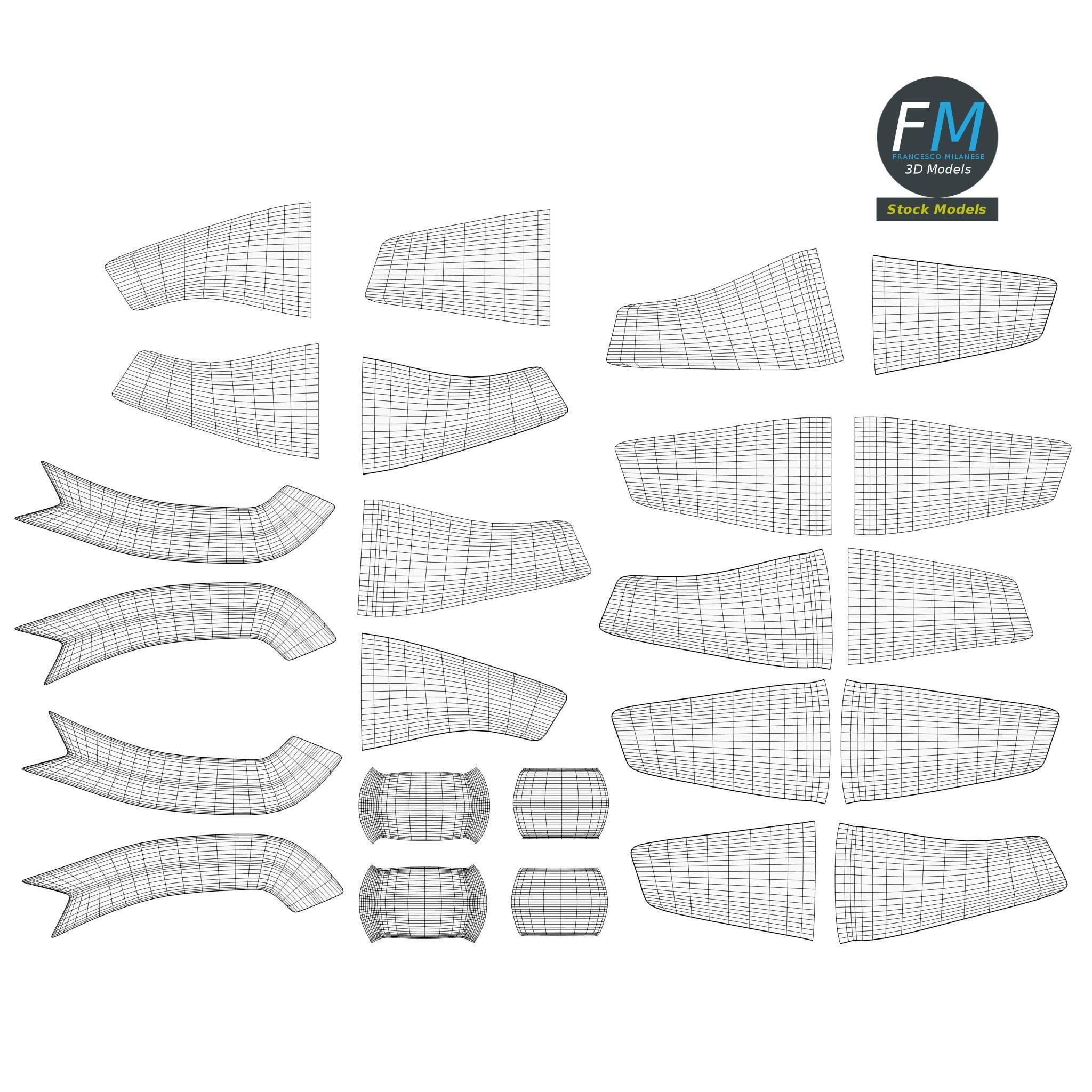 Small gift paper bag 3D model_12