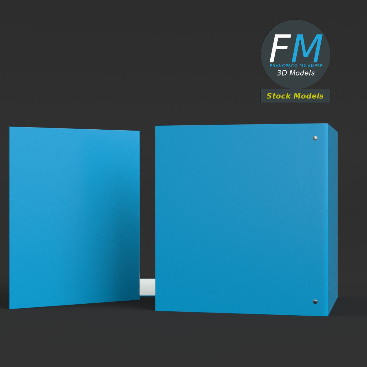 Ring binders 3D model_4