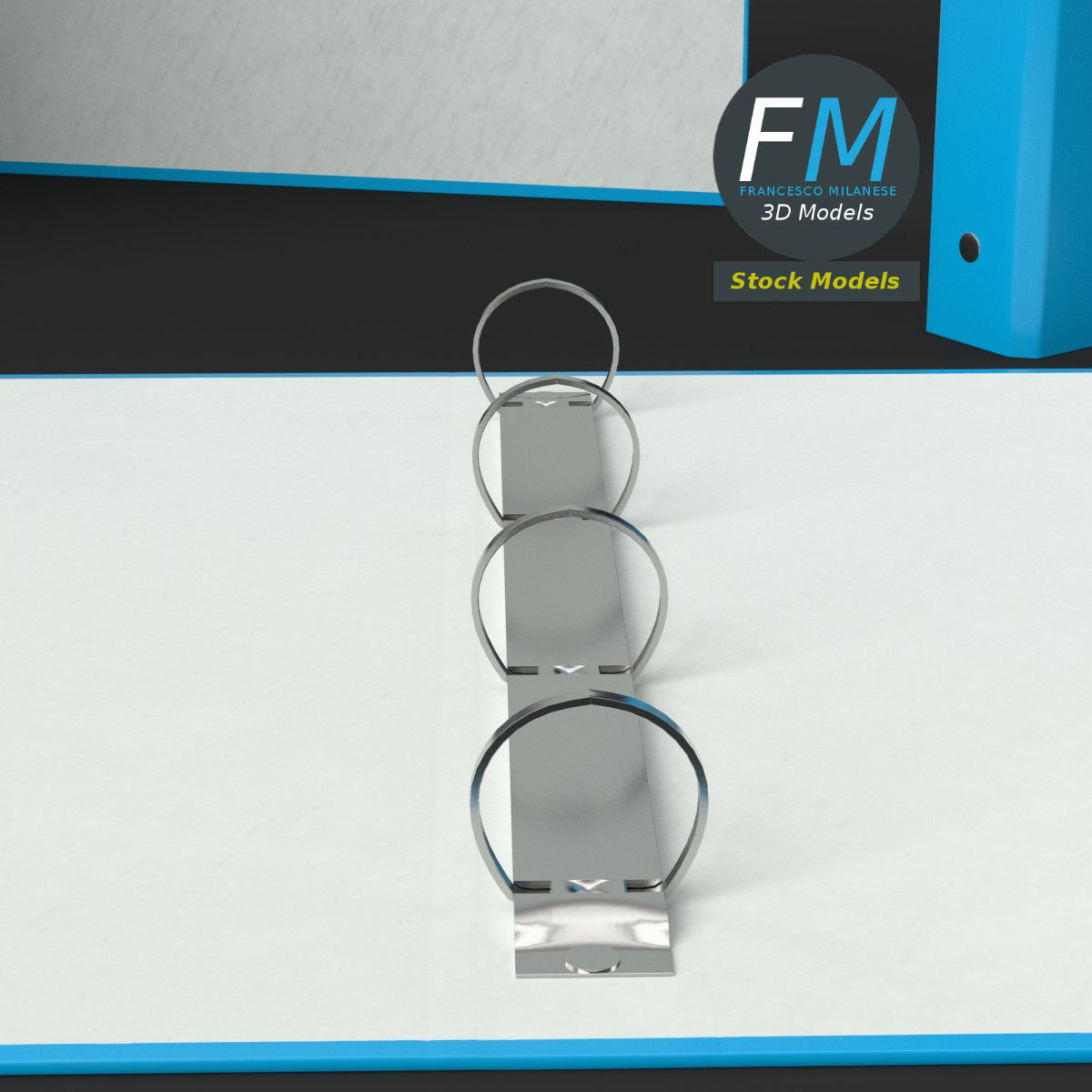 Ring binders 3D model_5
