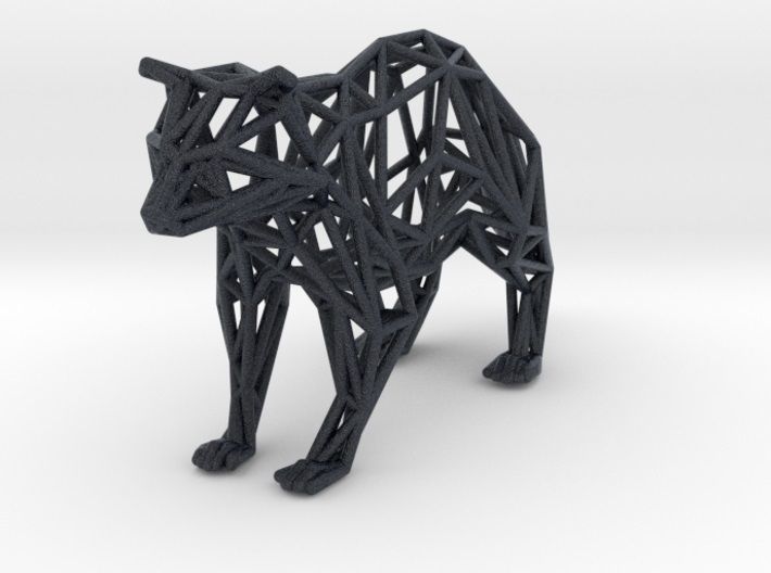Racoon triangular sculpture 3D print model_56