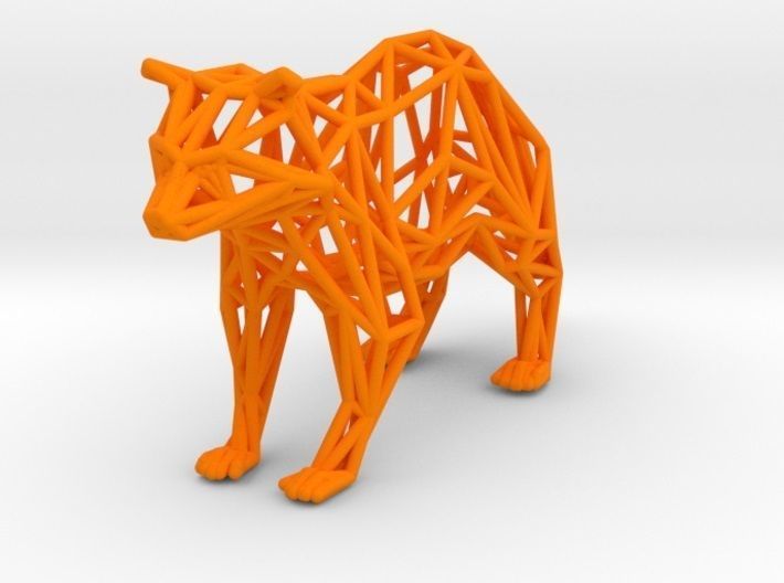Racoon triangular sculpture 3D print model_63