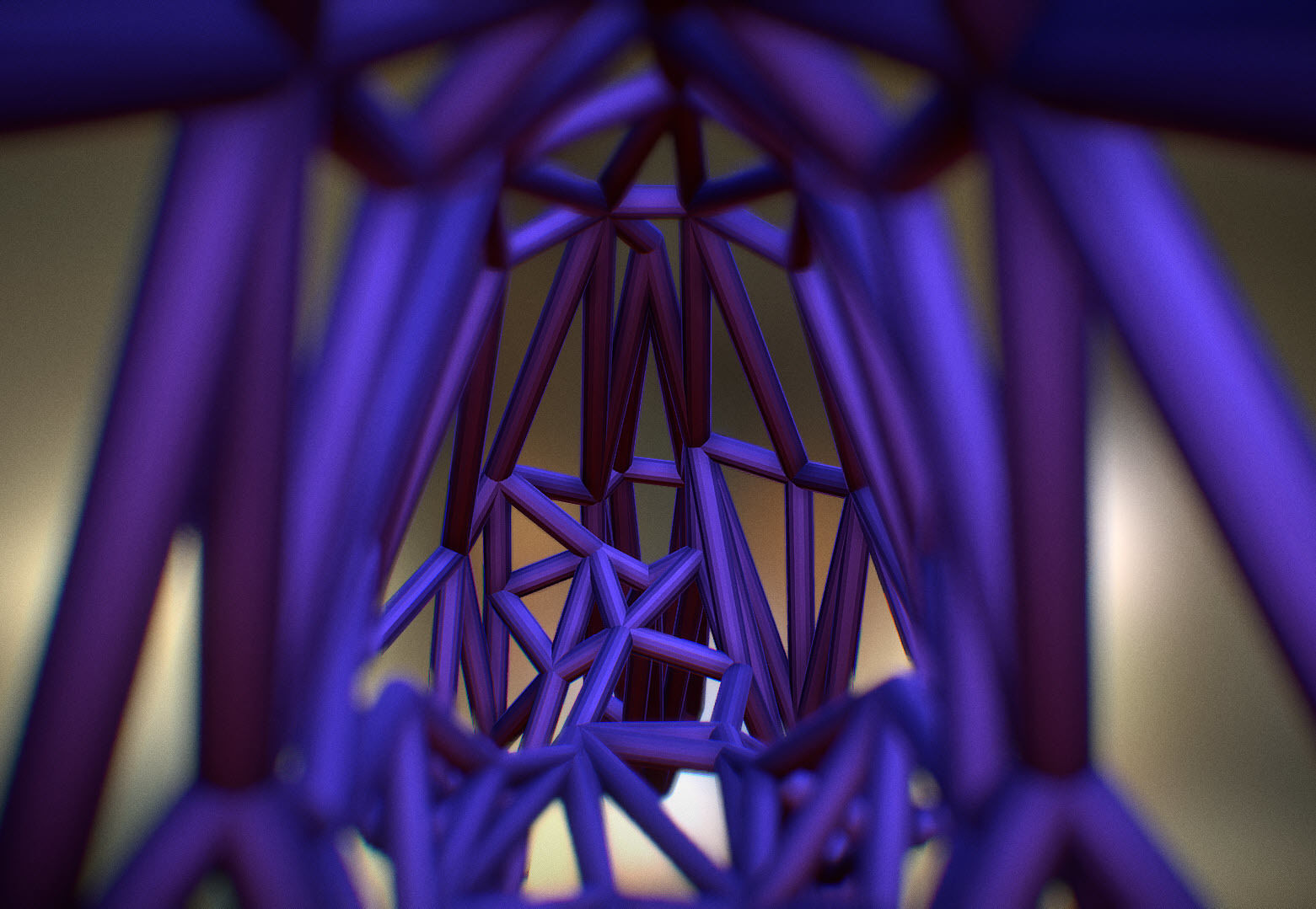 Racoon triangular sculpture 3D print model_17