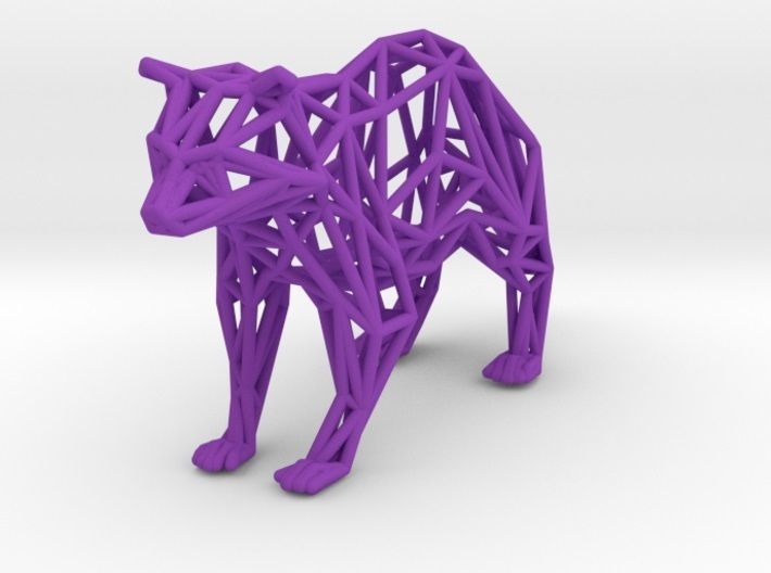 Racoon triangular sculpture 3D print model_58