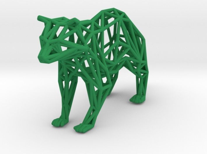 Racoon triangular sculpture 3D print model_62