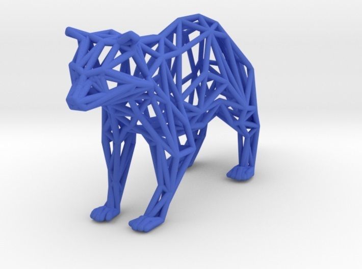 Racoon triangular sculpture 3D print model_60