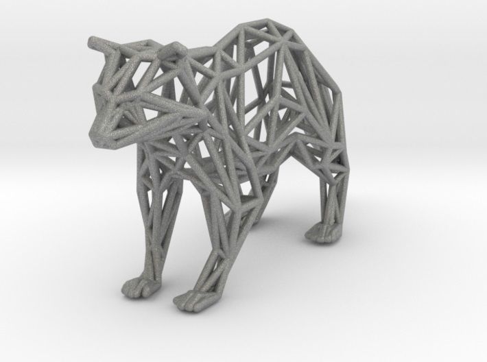 Racoon triangular sculpture 3D print model_55