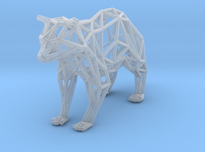 Racoon triangular sculpture 3D print model_64