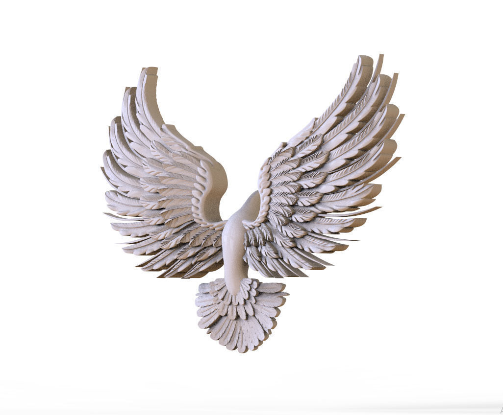  Flight of bird 3D print model_3