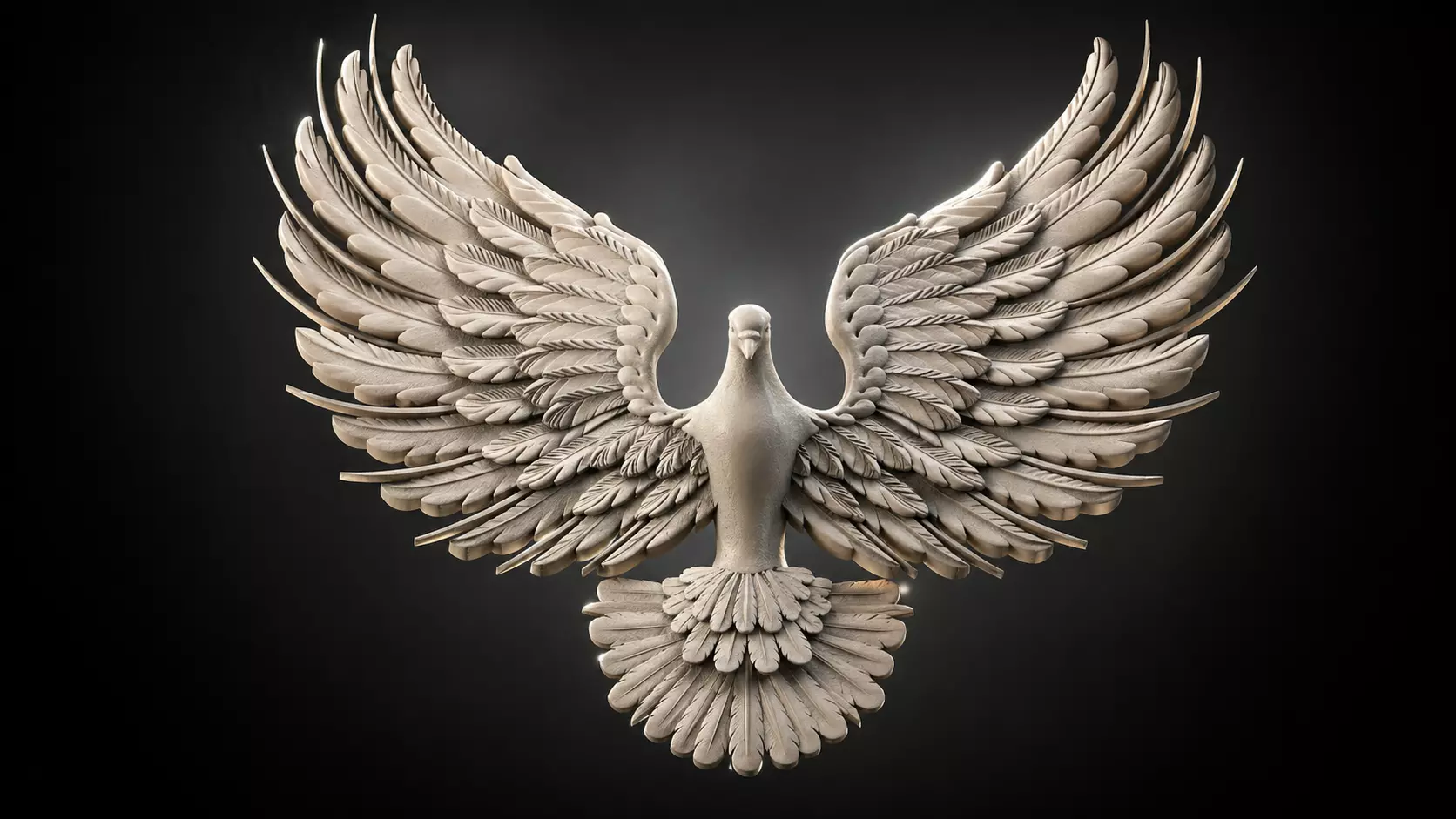 Flight of bird 3D print model
