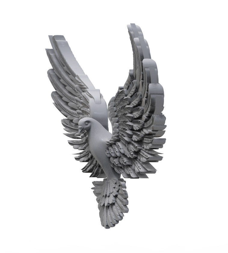  Flight of bird 3D print model_4