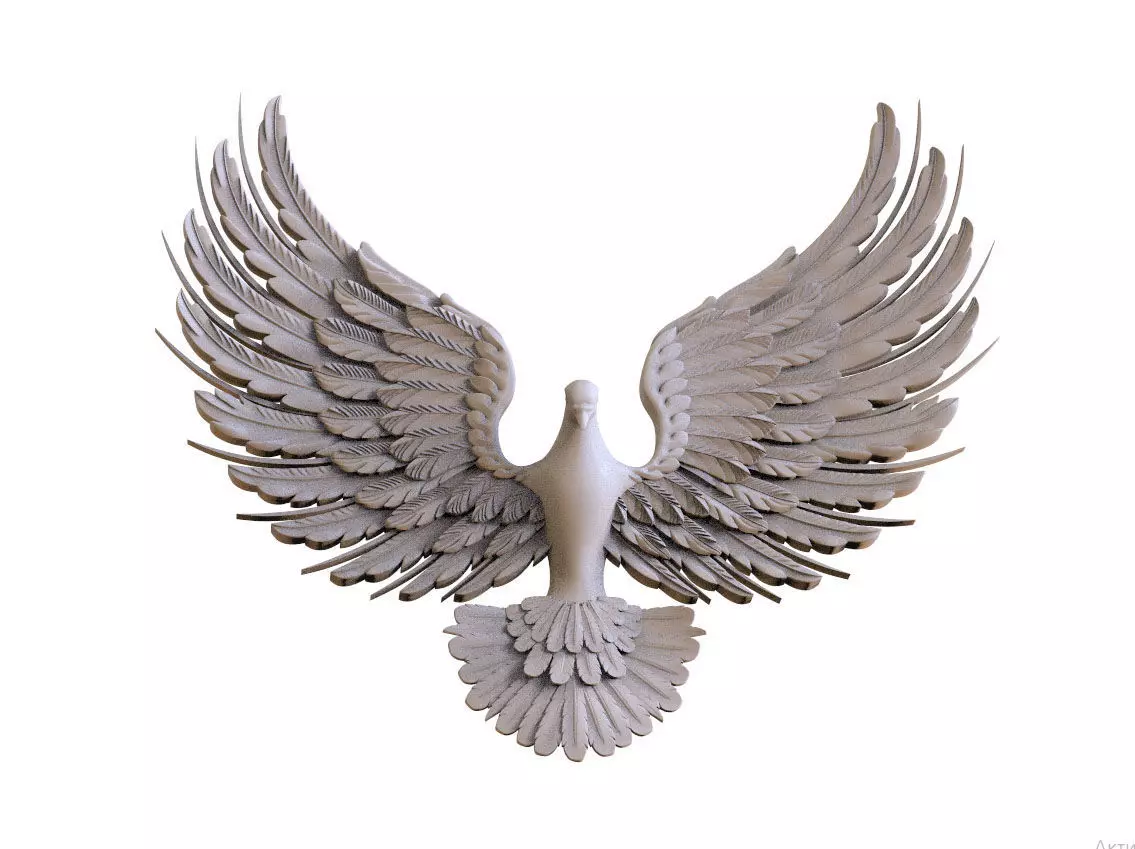  Flight of bird 3D print model_0