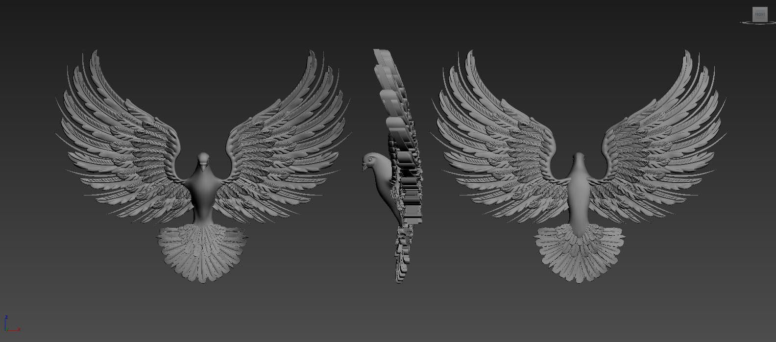  Flight of bird 3D print model_6