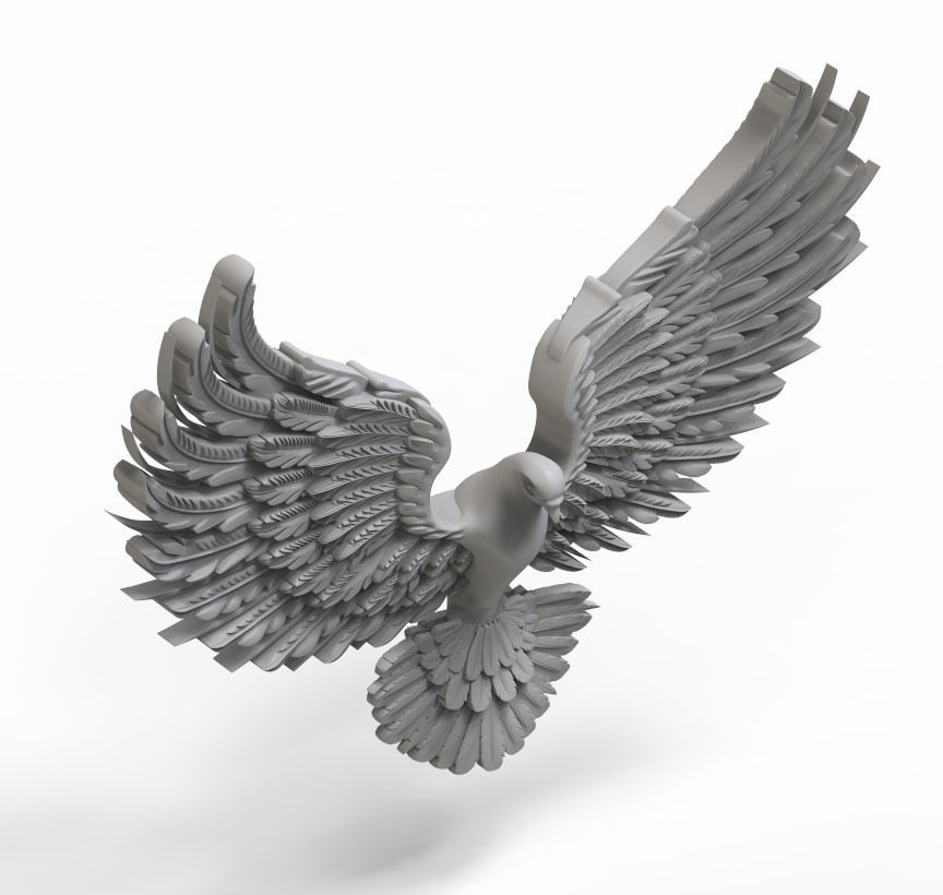  Flight of bird 3D print model_9