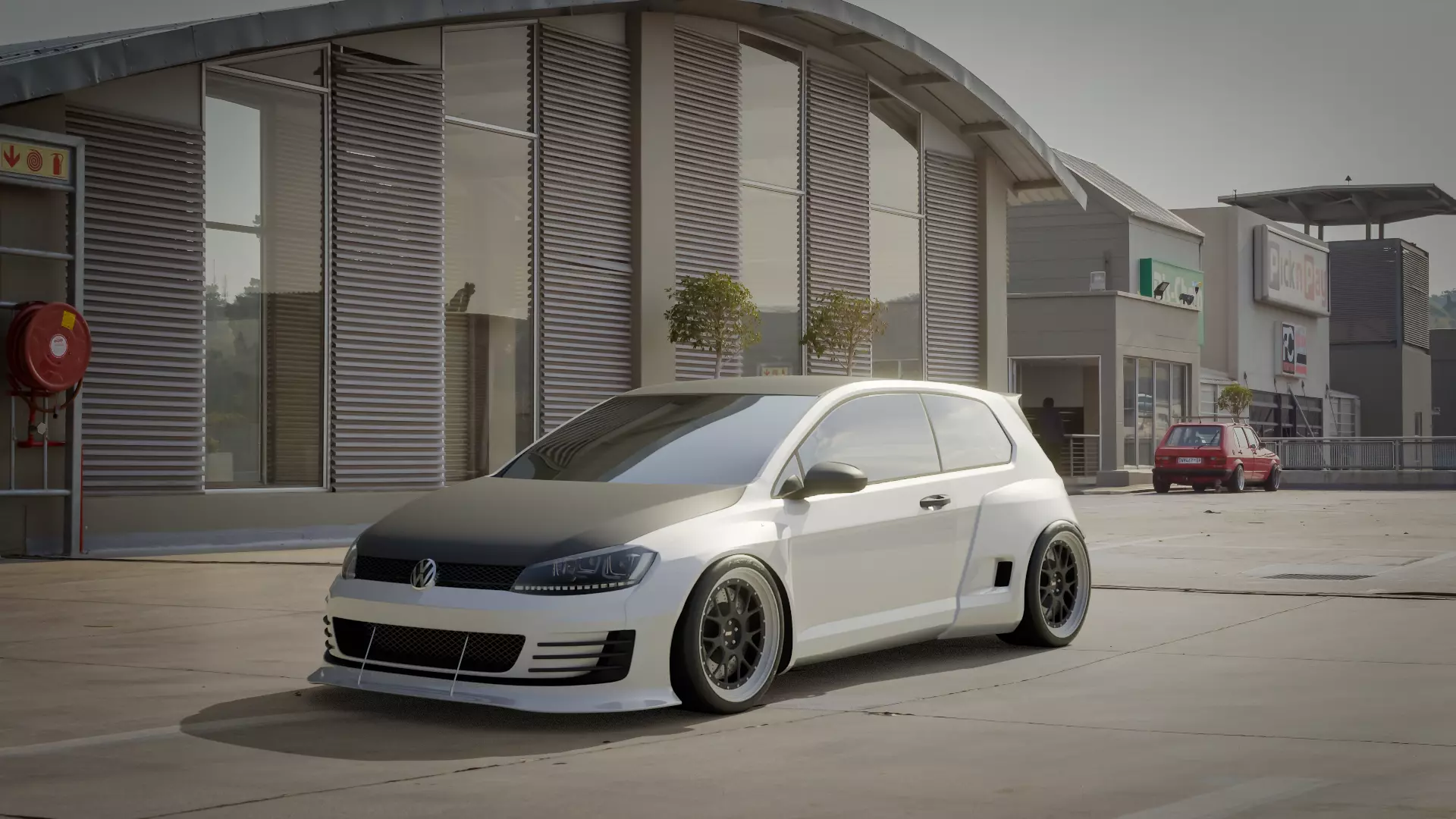 VW Golf 2014 Rocket Bunny Kit 3D model_0